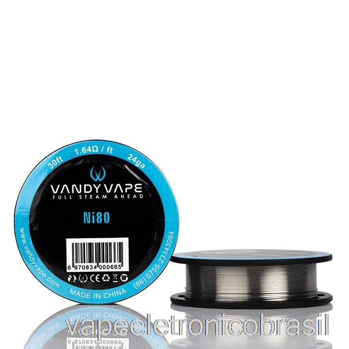 Vape Vaporesso Vandy Vape Bobinas De Fio Especiais Ni80 - 24ga - 30 Pés - 1,64ohm